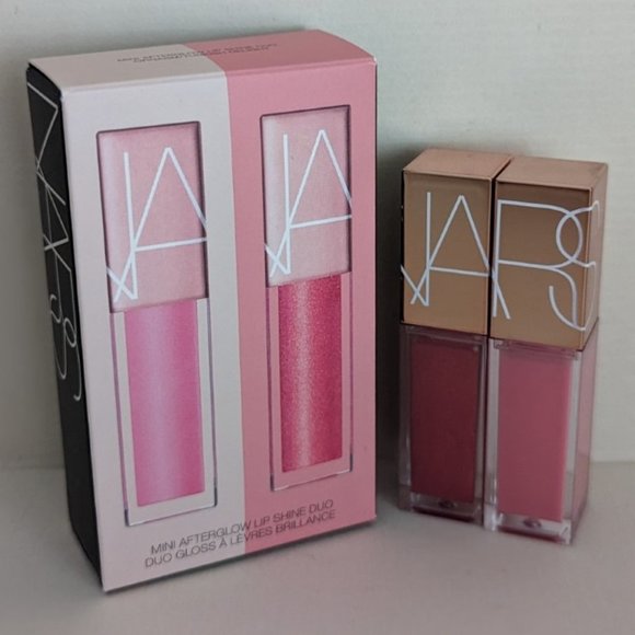 NARS Mini Afterglow Lip Shine Duo Orgasm/Turkish Delight - Picture 1 of 3